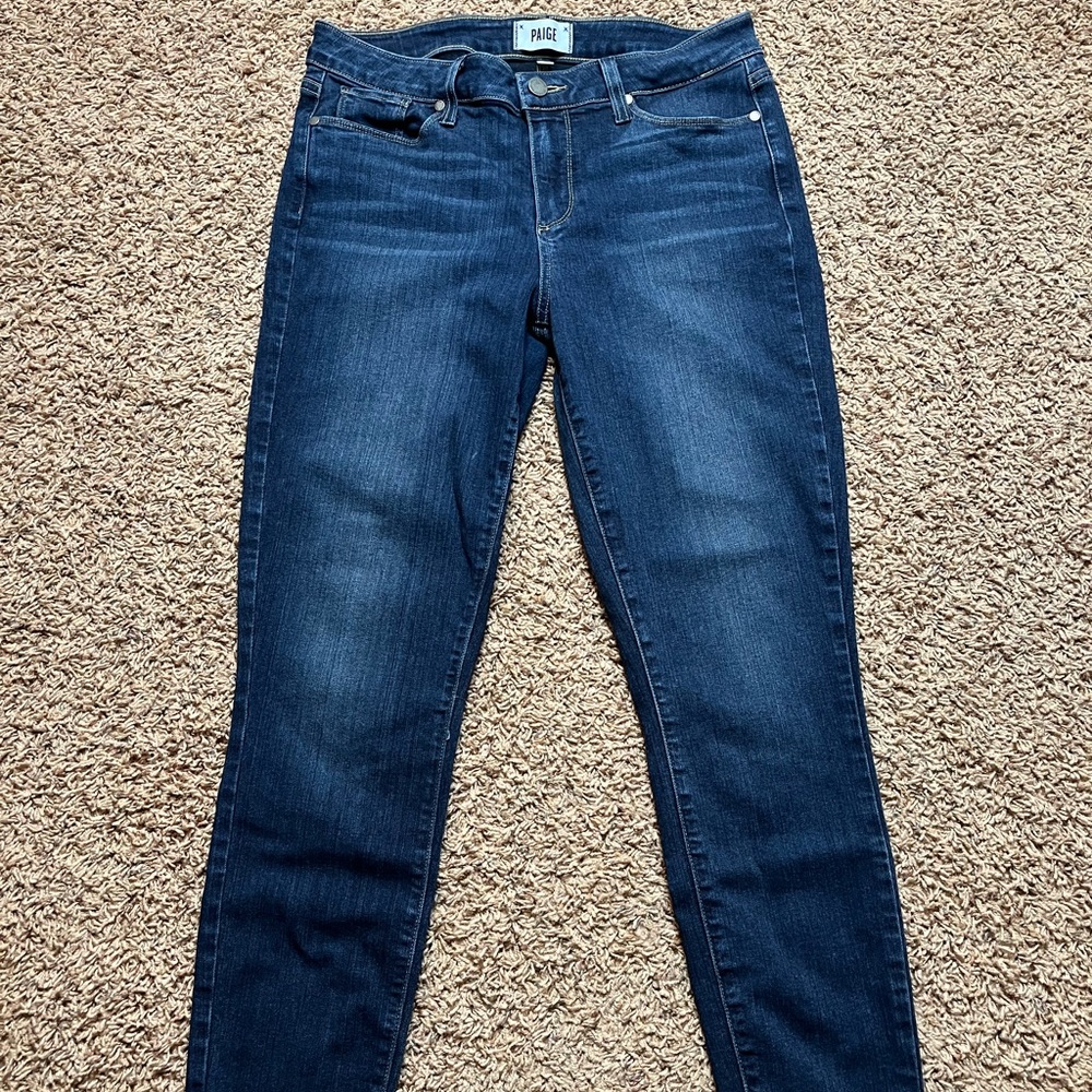 Women’s PAIGE Verdugo Ankle Dark Wash Jeans Size 31x27 IL:I